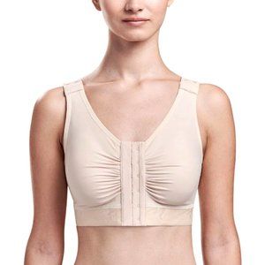 Marena Flexfit Adjustable Shirred Front Bra Beige Size 46